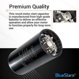 161-193 uF/MFD 125 VAC ±20% 50/60 Hz CD60 Round Motor Start Capacitor thumbnail 3