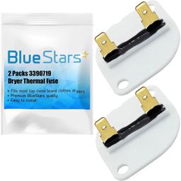 [Lifetime Warranty] 3390719 Dryer Thermal Fuse - Compatible with Whirlpool & Kenmore Dryers - Replaces PS11741444 AP3133489 688841 690198 279650 3389639 AP6008309 - Pack of 2 thumbnail 0
