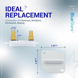 [Lifetime Warranty] 3390719 Dryer Thermal Fuse - Compatible with Whirlpool & Kenmore Dryers - Replaces PS11741444 AP3133489 688841 690198 279650 3389639 AP6008309 - Pack of 2 thumbnail 6