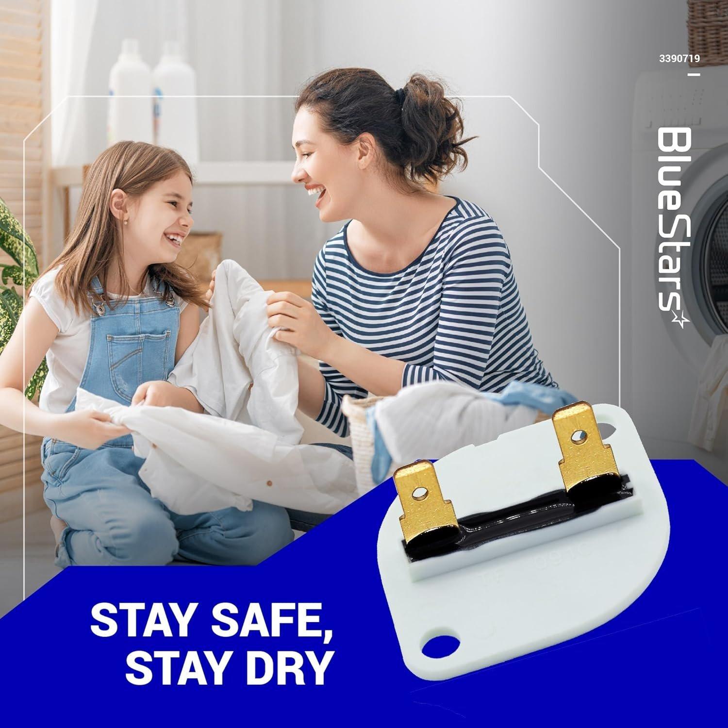 [Lifetime Warranty] 3390719 Dryer Thermal Fuse - Compatible with Whirlpool & Kenmore Dryers - Replaces PS11741444 AP3133489 688841 690198 279650 3389639 AP6008309 - Pack of 2 image 4