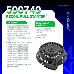 [Lifetime Warranty] 590749 590749A Recoil Pull Starter thumbnail 3