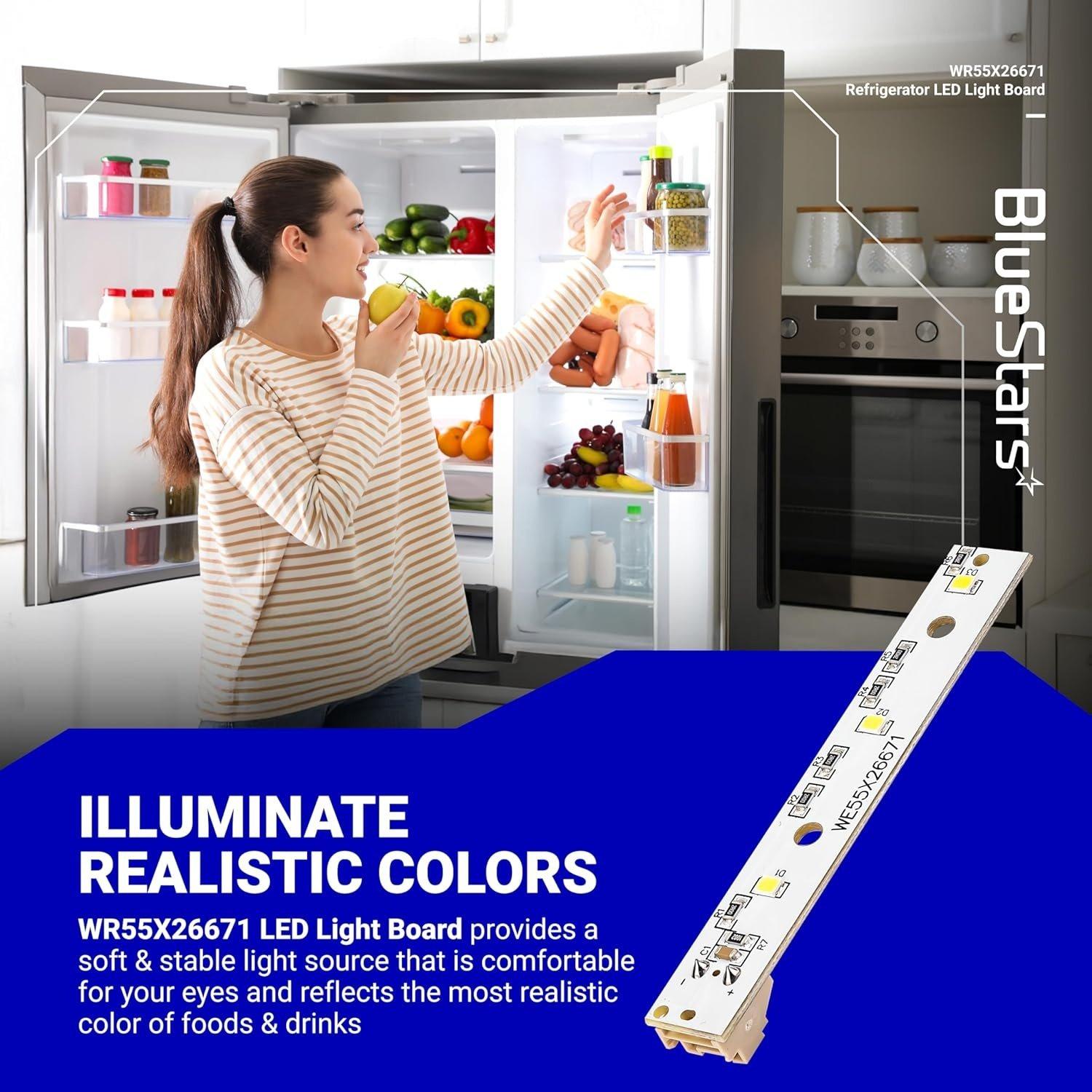 [Lifetime Warranty] WR55X26671 Refrigerator LED Light Board - Compatible with GE Refrigerators - Replaces PS11767930, AP6035586, 4468532, EAP11767930 - Pack of 2 image 4