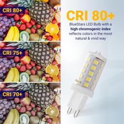 [Lifetime Warranty] G9 LED Bulbs, 4W (40W Equivalent), 6000K Daylight, Dimmable, No-Flicker - Pack of 10 thumbnail 4