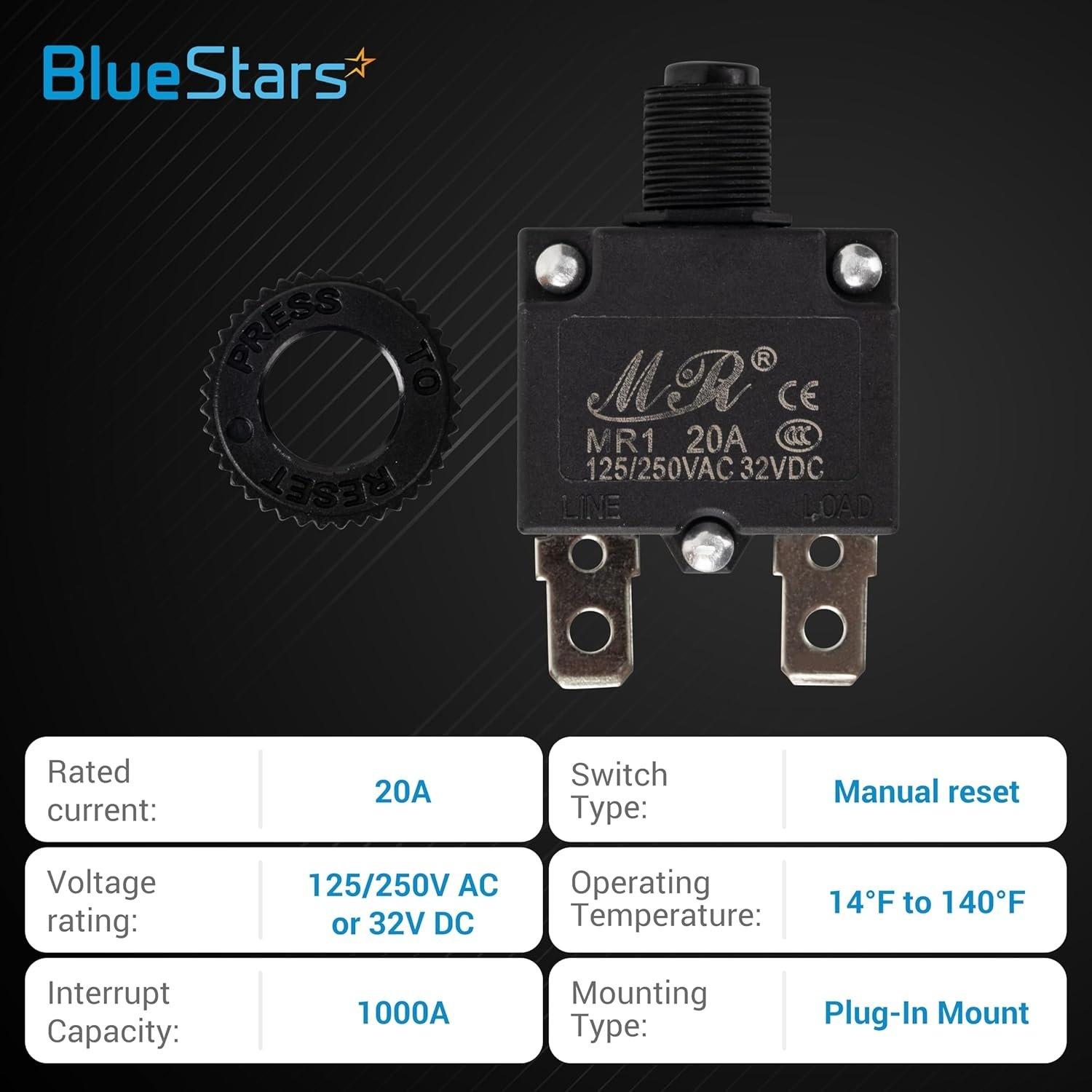 [Lifetime Warranty] 20Amp Thermal Circuit Breaker 125/250V - Pack of 5 image 5