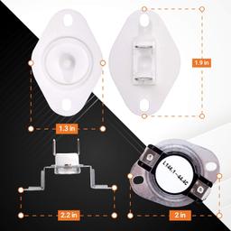 [Lifetime Warranty] 279973 MEDB835DW4 Dryer Thermal Cut-Off Fuse Kit - For Whirlpool Kenmore Dryers GEW9250PW1 GEW9250PW0 WED5100HW1 WED8300SW2 GEW9200LW1 MED6230HW1 GEQ9800PW1 WED7500GC0 WED75HEFW1 thumbnail 2