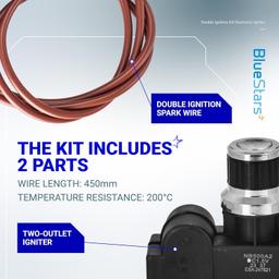 Double Ignition Kit Electronic Igniter with Double Ignition Electrodes thumbnail 1