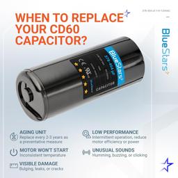 [Lifetime Warranty] 378-454 uF MFD 110-125 VAC Round Motor Start Capacitor - Fits Single-Phase Motors, Gear Motors thumbnail 3