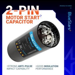 [Lifetime Warranty] 378-454 uF MFD 110-125 VAC Round Motor Start Capacitor - Fits Single-Phase Motors, Gear Motors thumbnail 6