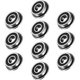 10 PCS F695-2RS Flanged Ball Bearing thumbnail 0