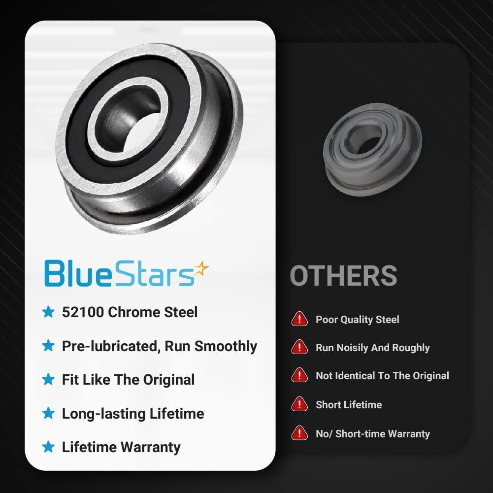 10 PCS F695-2RS Flanged Ball Bearing image 1