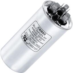 30+7.5 uF ±5% 30/7.5 MFD 370/440 VAC Dual Run Start Round Capacitor thumbnail 0