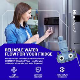 [Lifetime Warranty] W10408179 Water Inlet Valve for Refrigerator Kenmore Whirlpool KitchenAid - Replaces WPW10179146 W10155357 W10179146 WPW10179146VP W10408179 1938614 2186486 and more thumbnail 6