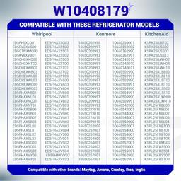 [Lifetime Warranty] W10408179 Water Inlet Valve for Refrigerator Kenmore Whirlpool KitchenAid - Replaces WPW10179146 W10155357 W10179146 WPW10179146VP W10408179 1938614 2186486 and more thumbnail 3