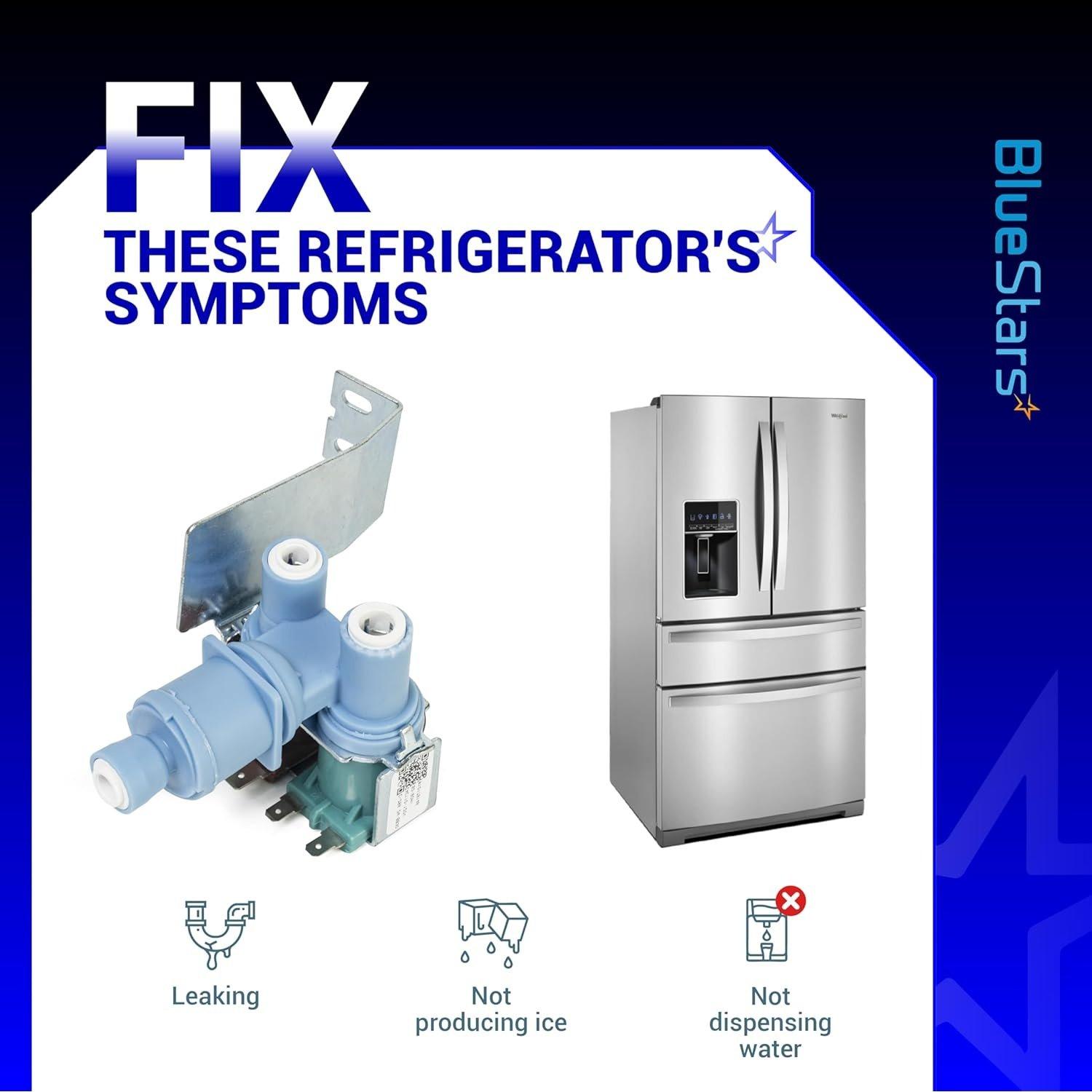 [Lifetime Warranty] W10408179 Water Inlet Valve for Refrigerator Kenmore Whirlpool KitchenAid - Replaces WPW10179146 W10155357 W10179146 WPW10179146VP W10408179 1938614 2186486 and more image 4