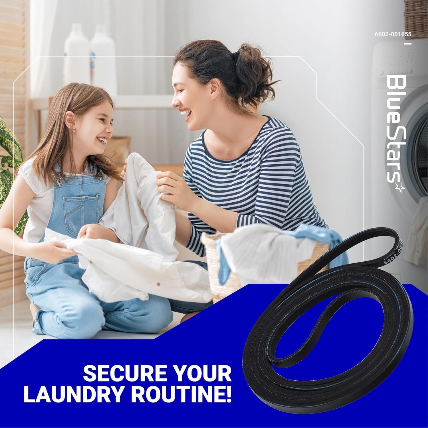 [Lifetime Warranty] 6602-001655 Dryer Drum Belt - Compatible with Samsung Kenmore Dryers - Replaces 5ph2337 6602-001314 PS413382 AP4373659 DV42H5200EP/A3 DV40J3000EW/A2 DV45H7000EW/A2 image 5