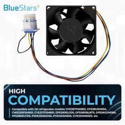 [Lifetime Warranty] WR60X26866 Refrigerator Evaporator Fan Motor - Fits for GE - Replaces V80E14MS2A3-57A611 WR60X10341 WR60X26030 WR60X10356 WR60X10357 AP6278228 thumbnail 1