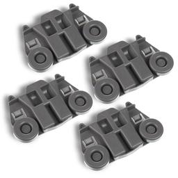 [Lifetime Warranty] W10195417 Dishwasher Lower Rack Wheels - Compatible with Kenmore Whirlpool KitchenAid Jenn-Air - Replaces AP4538395 PS2579553 WPW10195417 AH2579553 EA2579553 - Pack of 4 thumbnail 0