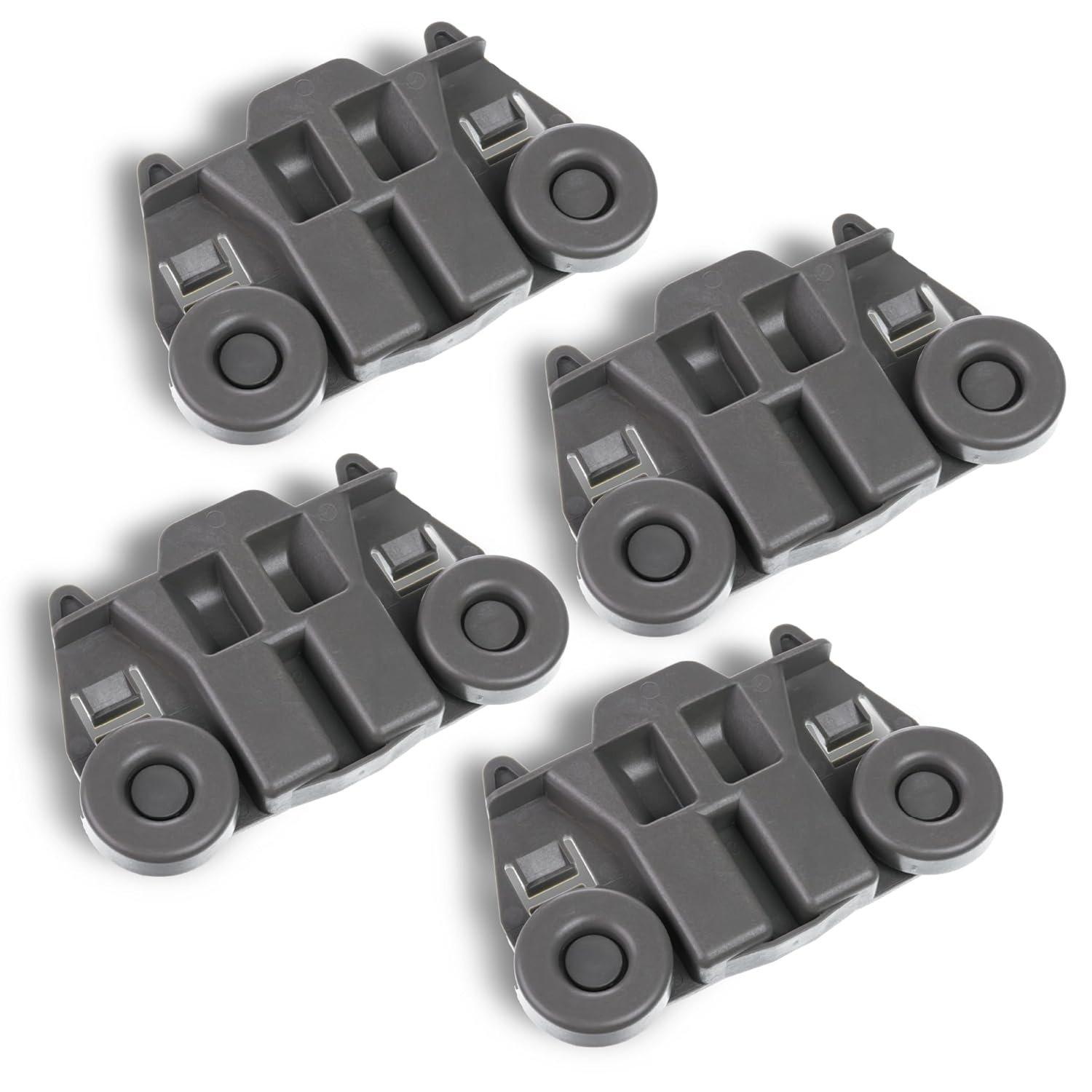 [Lifetime Warranty] W10195417 Dishwasher Lower Rack Wheels - Compatible with Kenmore Whirlpool KitchenAid Jenn-Air - Replaces AP4538395 PS2579553 WPW10195417 AH2579553 EA2579553 - Pack of 4 image 0