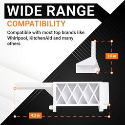 [Lifetime Warranty] 8205451 Microwave Latch Bracket - Compatible with Whirlpool & KitchenAid Microwaves - Replaces WP8205451 W10298900 PS11745265 AP3776470 AH972837 thumbnail 4