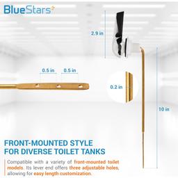 Toilet Handle Kit with Stainless Flapper Chains thumbnail 1