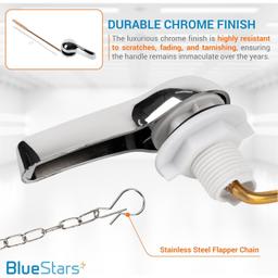 Toilet Handle Kit with Stainless Flapper Chains thumbnail 5