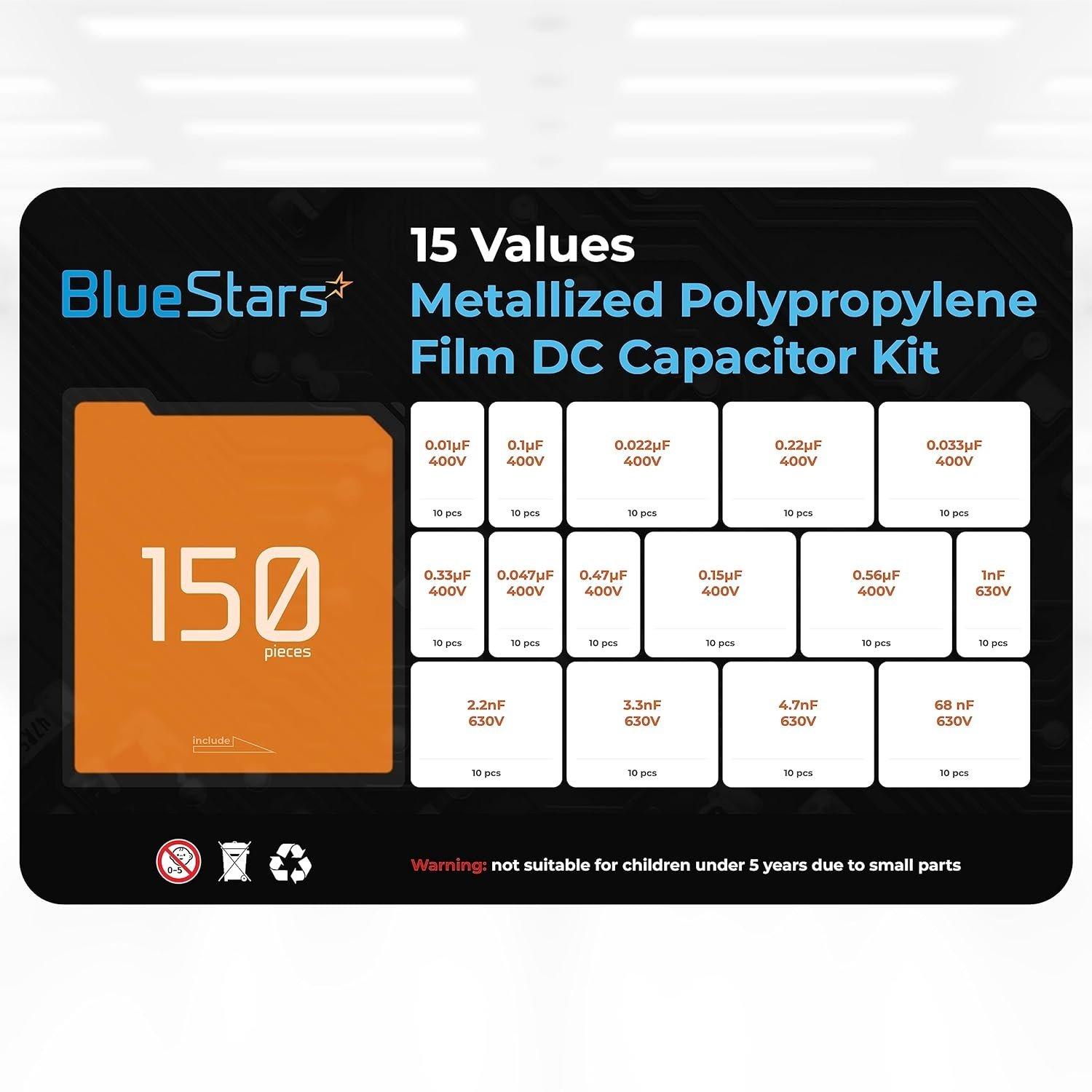[Lifetime Warranty] 15-Value Metallized Polypropylene Film DC CBB22 Capacitor image 1