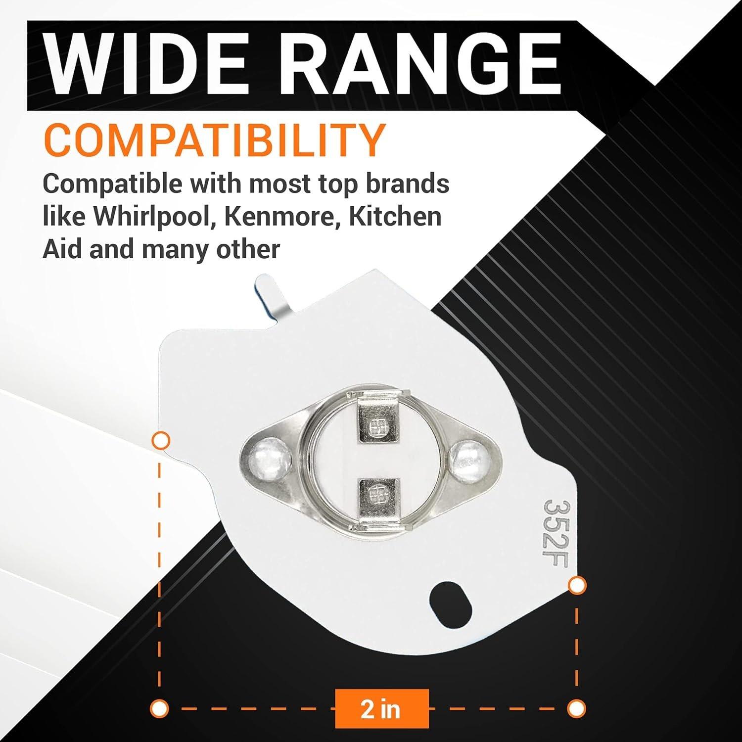 [Lifetime Warranty] 3977394 Dryer Thermal Fuse Replacement - Compatible with Whirlpool Kenmore Dryers - Replaces 80001 279548 695563 2796769 279769VP 3387812 3389946 3398671 AP3094224 PS334278 EAP334278 image 6