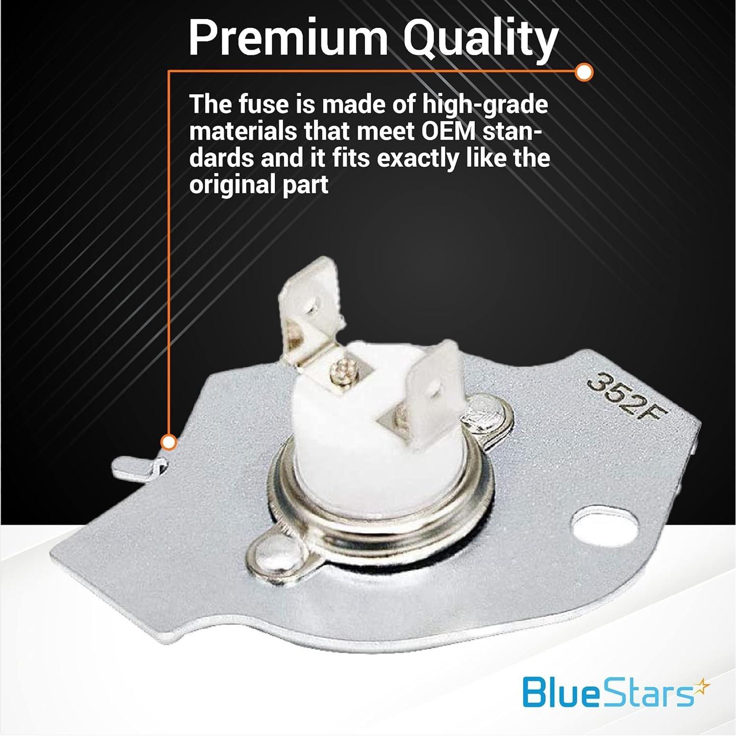 [Lifetime Warranty] 3977394 Dryer Thermal Fuse Replacement - Compatible with Whirlpool Kenmore Dryers - Replaces 80001 279548 695563 2796769 279769VP 3387812 3389946 3398671 AP3094224 PS334278 EAP334278 image 2