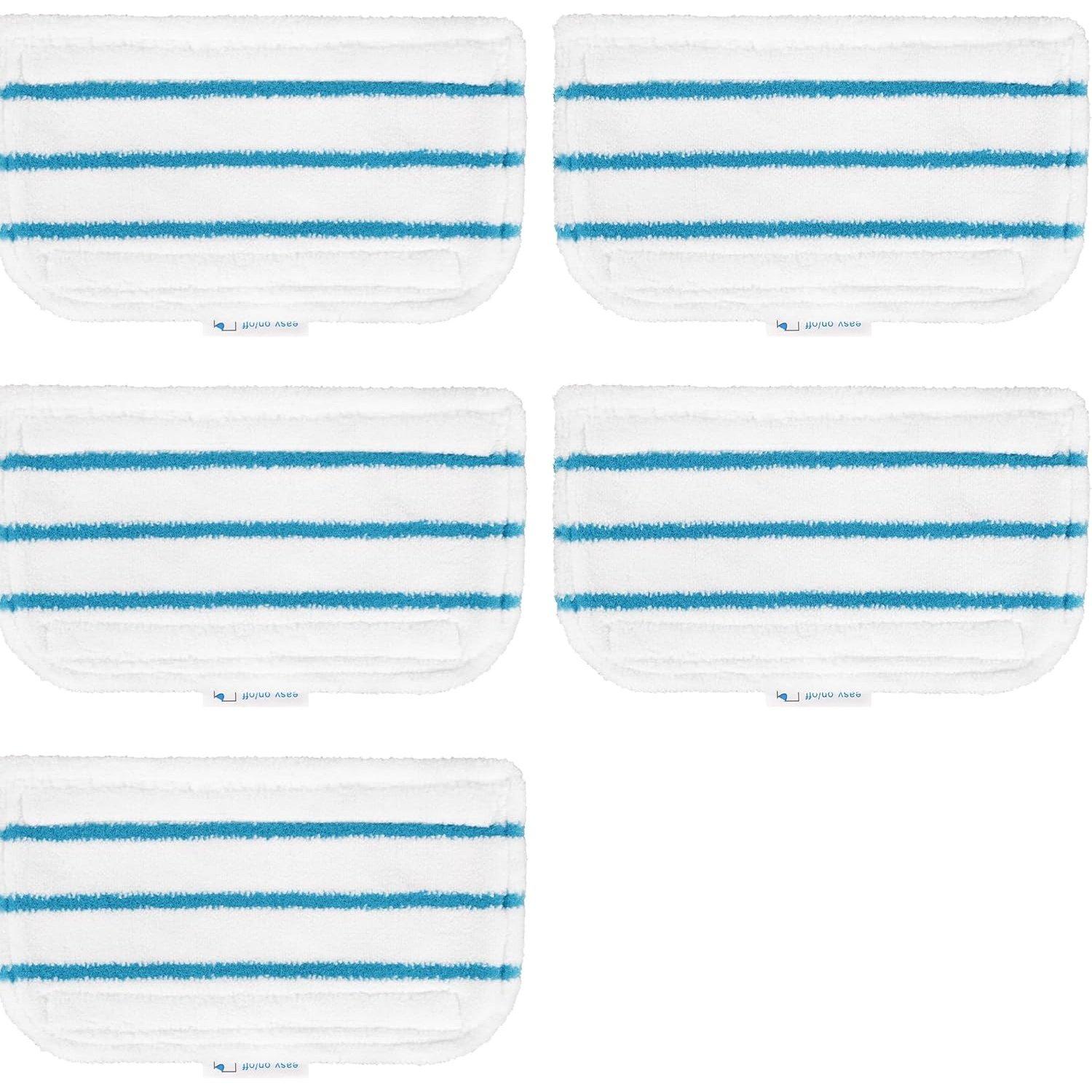 [Lifetime Warranty] Steam Mop Pads Replacement - Compatible with Black and Decker Steam Mop SM1600, SM1610, SM1620, HSMC1321, HSMC1321APB, HSMC1361SGP, BDH1855SM, BDH1760SM, SMP20 - Pack of 5 image 0