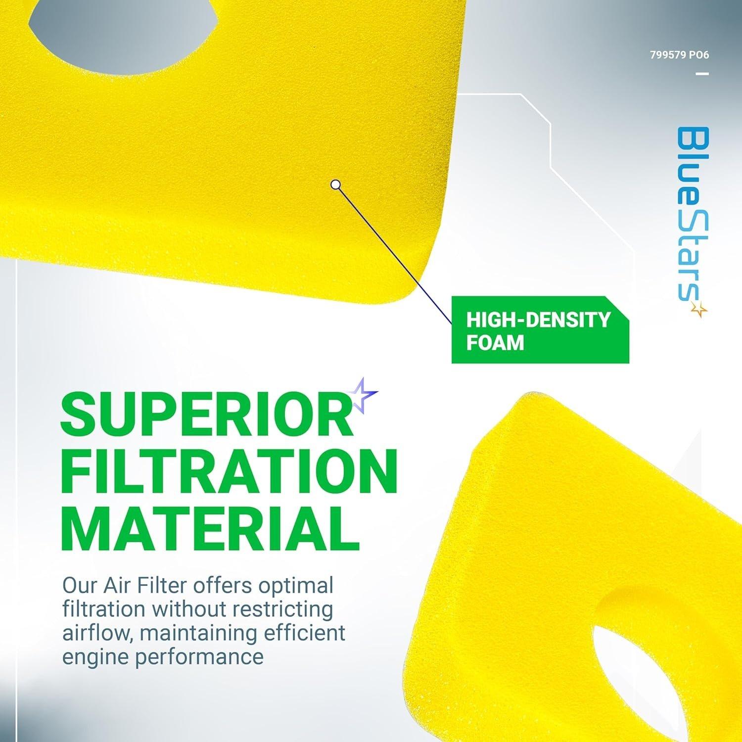 [Lifetime Warranty] 6 Pcs 799579 Air Cleaner Foam Filter image 2