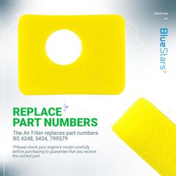 [Lifetime Warranty] 6 Pcs 799579 Air Cleaner Foam Filter thumbnail 6