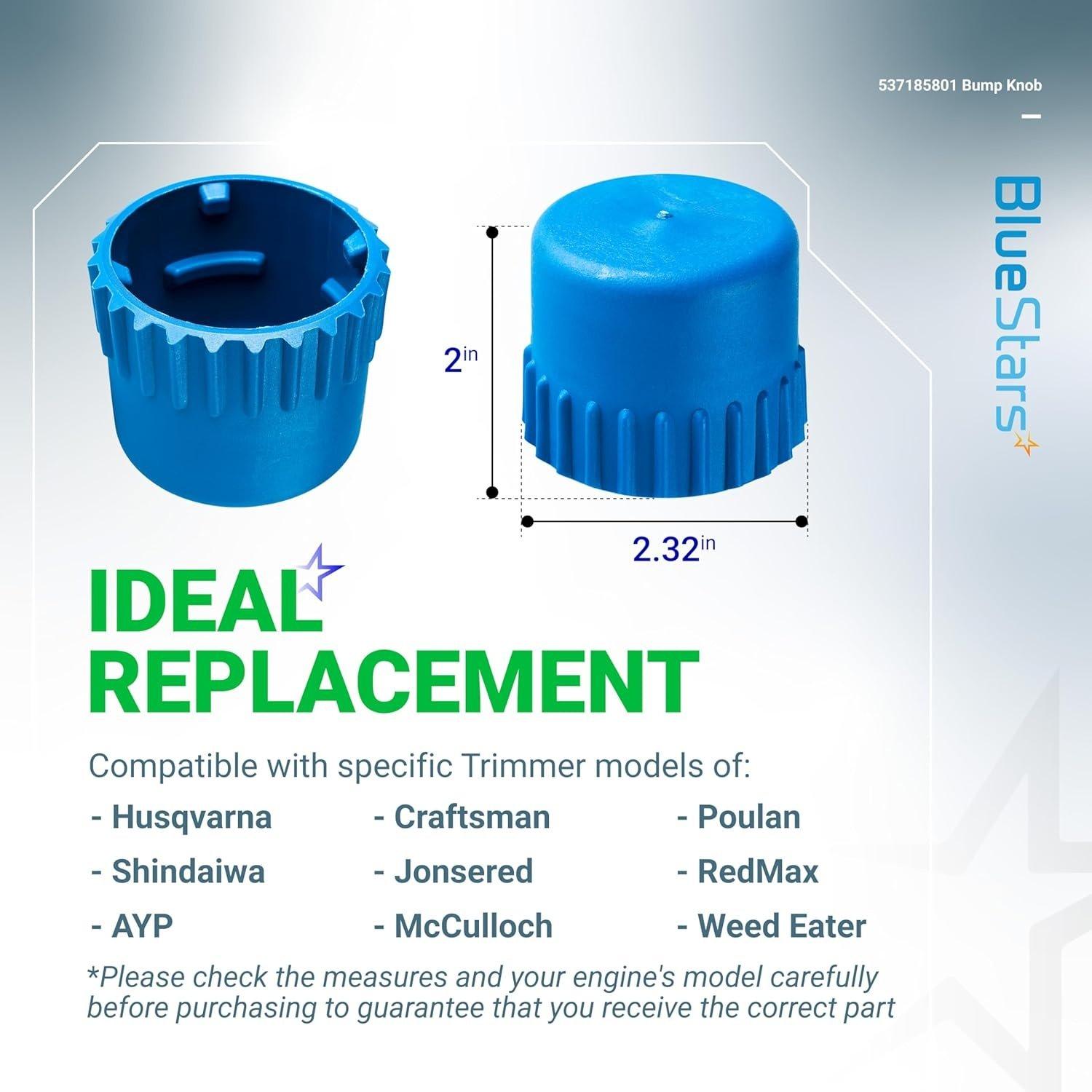 [Lifetime Warranty] 537185801 T35 Trimmer Head Bump Knob - Pack of 4 image 3