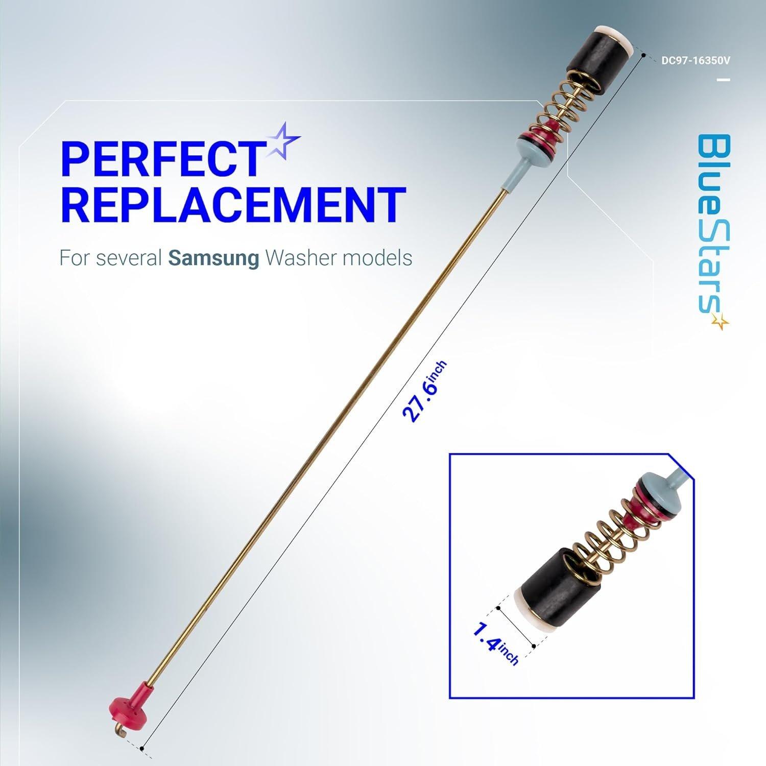 [Lifetime Warranty] DC97-16350V DC97-16350Y Washer Suspension Rods Kit 27.5" - Fit Samsung WA54R7200AV/US WA54R7200AW/US WA5AR7200AV/US WA54R7600AV/US WA54R7600AC/US image 6