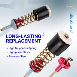 [Lifetime Warranty] DC97-16350V DC97-16350Y Washer Suspension Rods Kit 27.5" - Fit Samsung WA54R7200AV/US WA54R7200AW/US WA5AR7200AV/US WA54R7600AV/US WA54R7600AC/US thumbnail 5