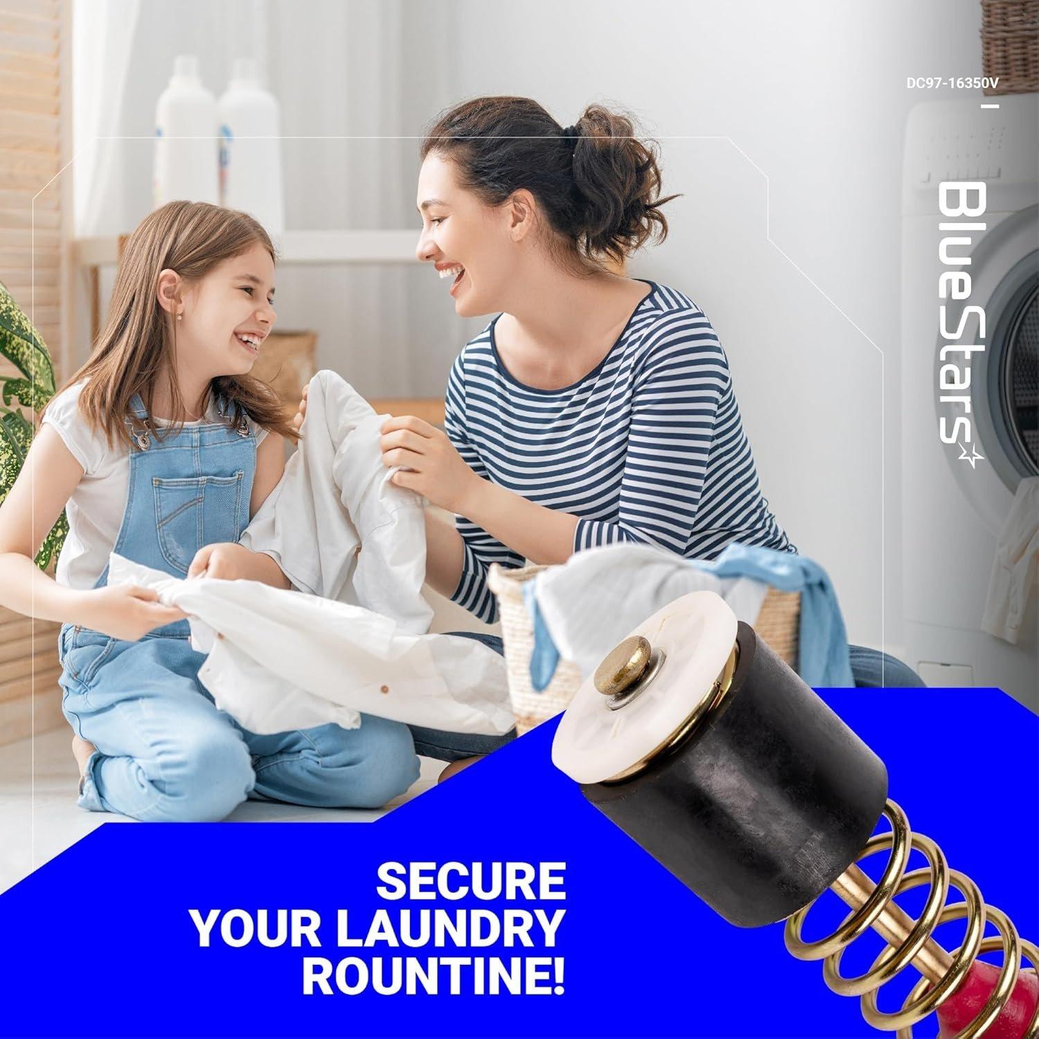 [Lifetime Warranty] DC97-16350V DC97-16350Y Washer Suspension Rods Kit 27.5" - Fit Samsung WA54R7200AV/US WA54R7200AW/US WA5AR7200AV/US WA54R7600AV/US WA54R7600AC/US image 2