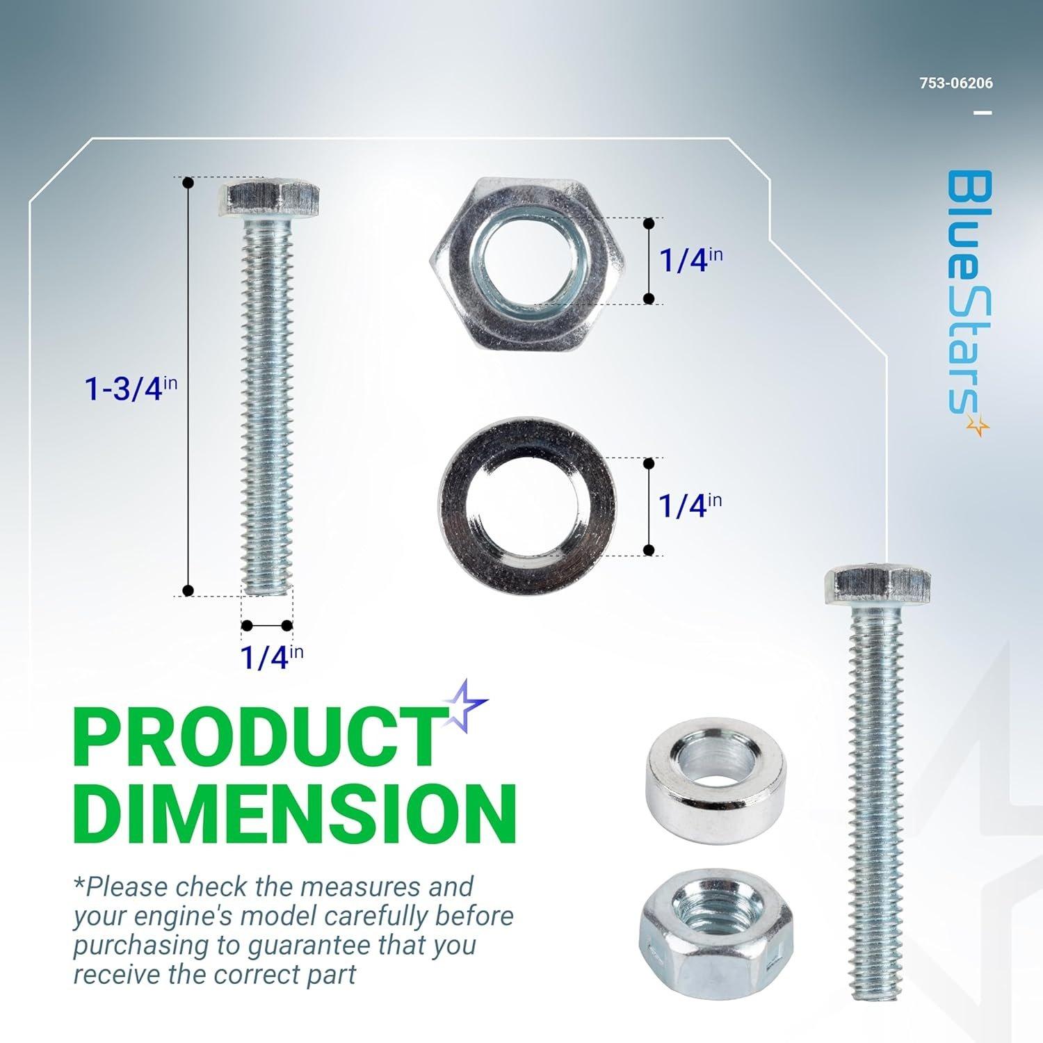 [Lifetime Warranty] 1501216MA 301172 Shear Pins & Nuts - Pack of 10 image 5