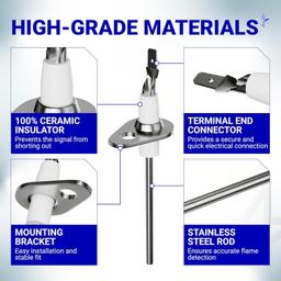 [Lifetime Warranty] 0130F00010 Furnace Flame Sensor - Pack of 2 thumbnail 3