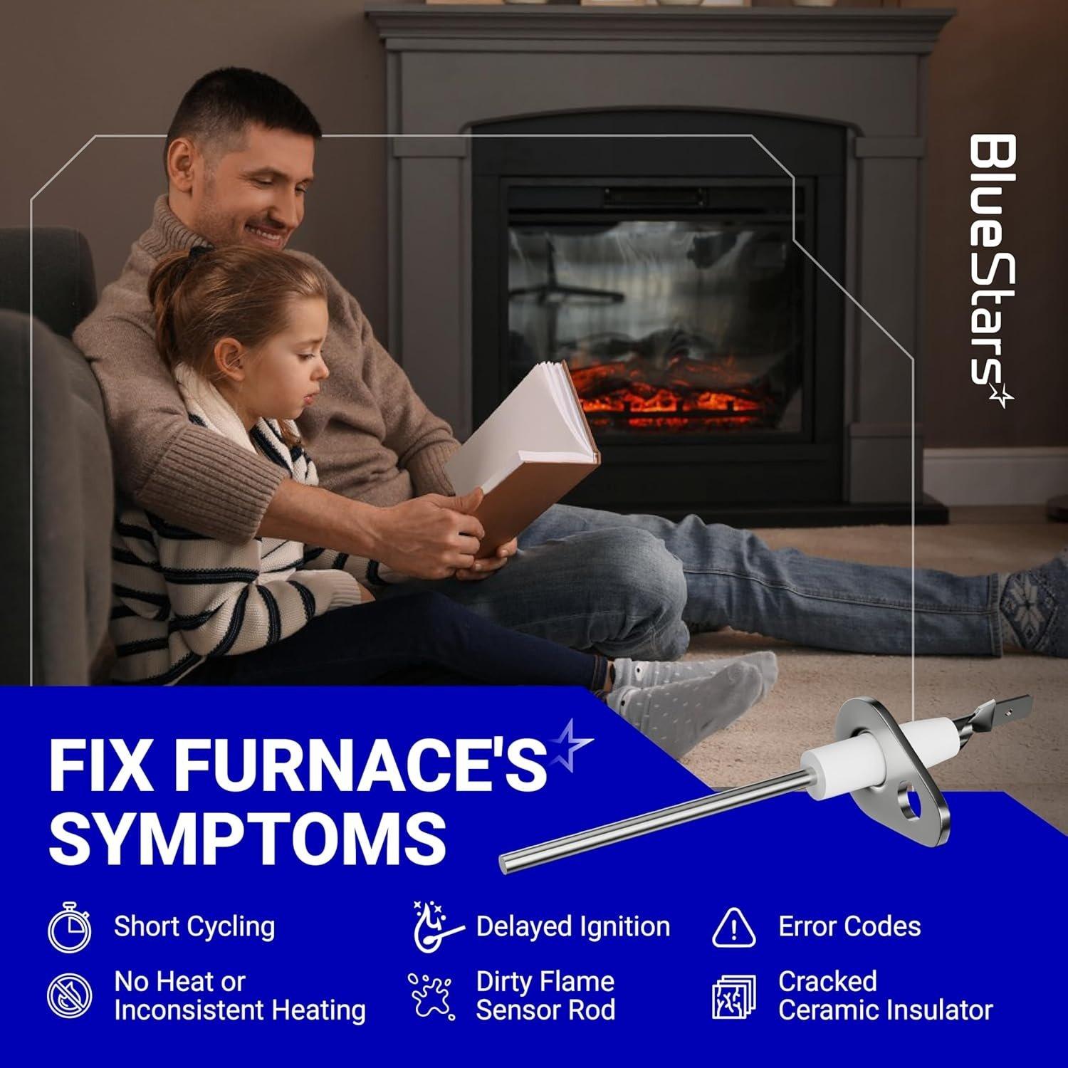 [Lifetime Warranty] 0130F00010 Furnace Flame Sensor - Pack of 2 image 1