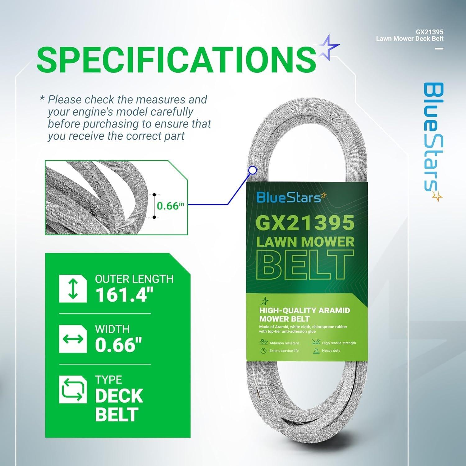 [Lifetime Warranty] GX21395 Mower Deck Belt image 6
