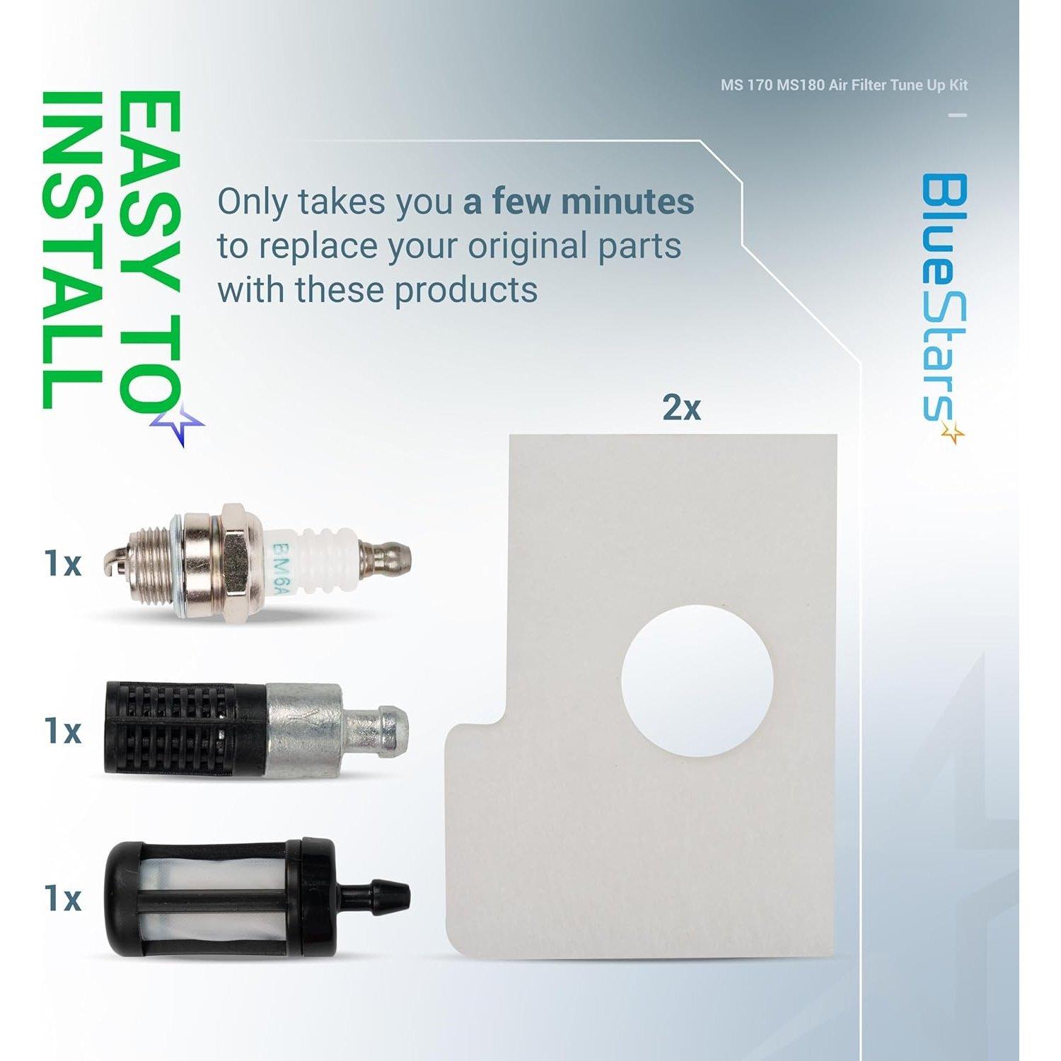 MS170 MS180 Air Filter Tune Up Kit image 1