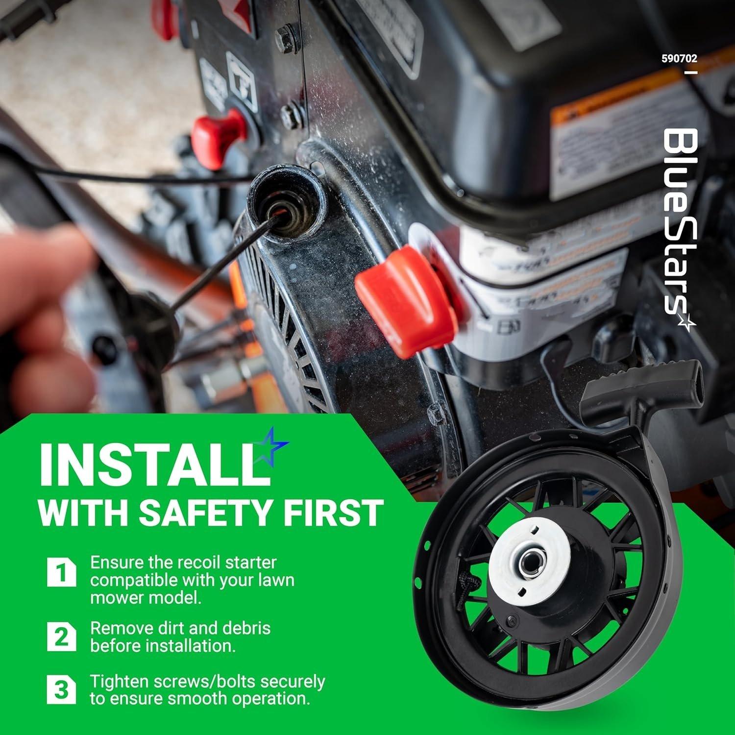 594062 Rewind Starter Rewind Recoil Starter Pull Start image 4