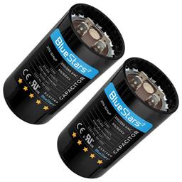 [Lifetime Warranty] 270-324 uF MFD 250 VAC CD60 Round Motor Start Capacitor 50/60 Hz AC Electric Replacement - Pack of 2 thumbnail 0