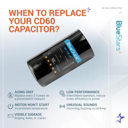 [Lifetime Warranty] 88-108 uF MFD 330 VAC 50/60 Hz CD60 Round Motor Start Capacitor - Fits Pool Pump, Well Pump thumbnail 4