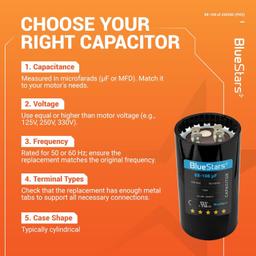 [Lifetime Warranty] 88-108 uF MFD 330 VAC 50/60 Hz CD60 Round Motor Start Capacitor - Fits Pool Pump, Well Pump thumbnail 6