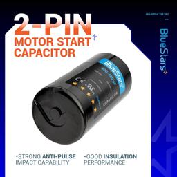 [Lifetime Warranty] 400-480 uF MFD 165 VAC Universal CD60 Round Motor Start Capacitor 50/60 Hz - Replacement for AC Motor - Pack of 2 thumbnail 8
