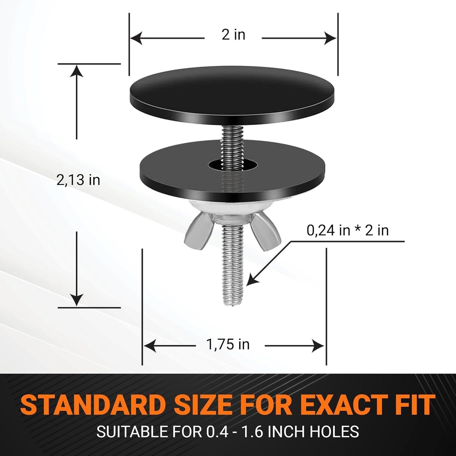 [Lifetime Warranty] 2 Inch Kitchen Sinkhole Cover - Fits 0.4-1.6 Inch Holes image 6