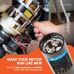 [Lifetime Warranty] 189-227 uF MFD 125 VAC 50/60 Hz CBB60 Universal AC Round Start Capacitor - Fits Pool Pump, Well Pump thumbnail 6