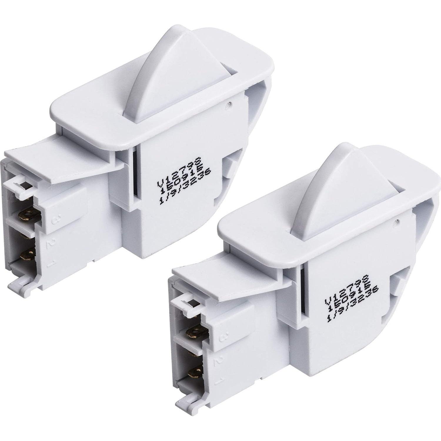[Lifetime Warranty] 6600JB1010A Refrigerator Door Push Button Switch - Compatible with LG & Kenmore - Replaces AP4442090 6600JB1010K 1268243 6600JB1004A AH3529268 EA3529268 PS3529268 - Pack of 2 image 0