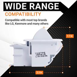 [Lifetime Warranty] 6600JB1010A Refrigerator Door Push Button Switch - Compatible with LG & Kenmore - Replaces AP4442090 6600JB1010K 1268243 6600JB1004A AH3529268 EA3529268 PS3529268 - Pack of 2 thumbnail 2