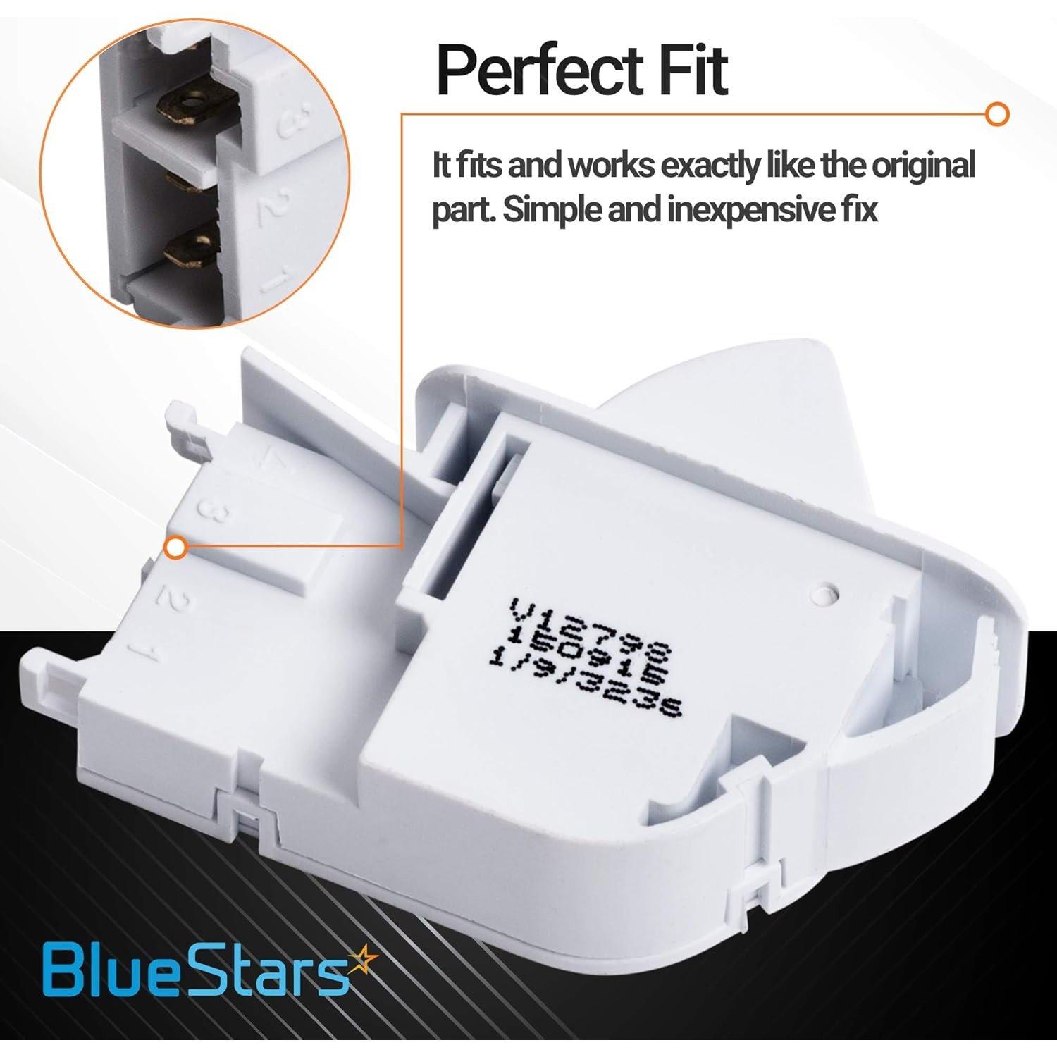 [Lifetime Warranty] 6600JB1010A Refrigerator Door Push Button Switch - Compatible with LG & Kenmore - Replaces AP4442090 6600JB1010K 1268243 6600JB1004A AH3529268 EA3529268 PS3529268 - Pack of 2 image 3